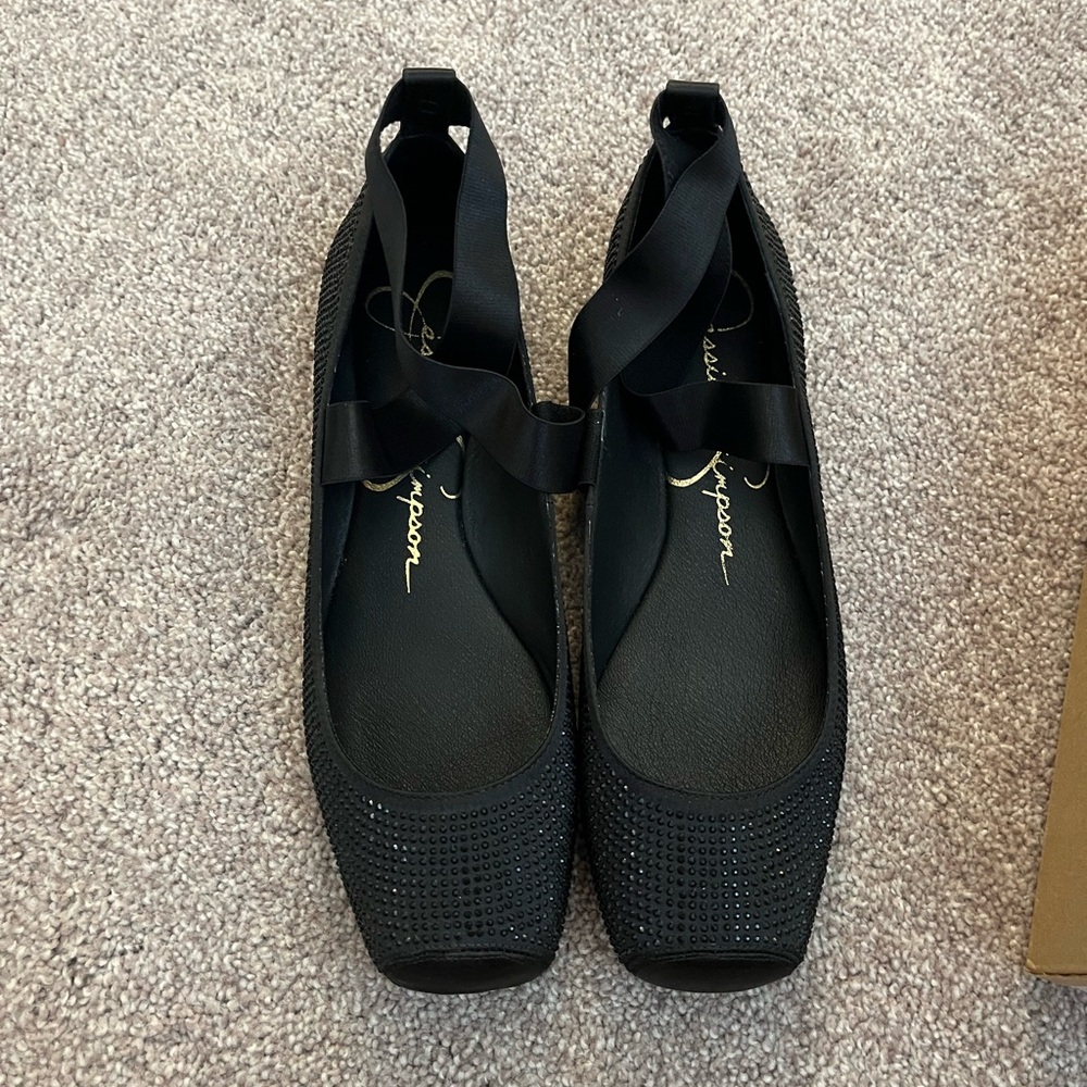 Black Ballet Flats - Jessica Simpson Women's Mandalaye style